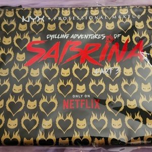 Nyx Sabrina themed cosmetics bag